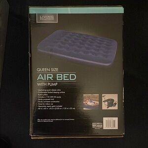 Living Solutions Queen Size Air Bed with Pump